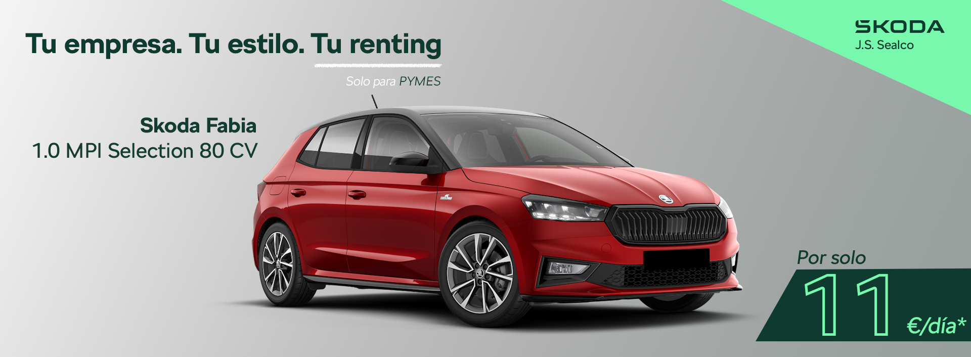 SKODA BUSINESS BANNER FABIA ABRIL 2025